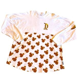 Disney White and Gold Cotton Spirit Jersey Disneyland Resort XL